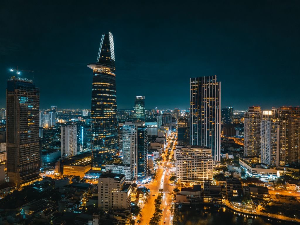胡志明市城市夜景